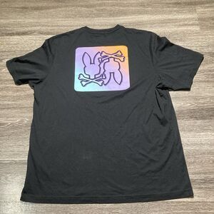 Psycho Bunny Black Shirt Mens Size 9 3XL Bunny Graphic